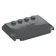 Slope Curved 4 x 6 x 2/3 Triple Curved with 4 Studs