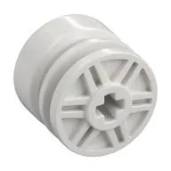 Wheel 18mm x 14mm with Axle Hole, Fake Bolts and Shallow Spokes