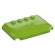 Slope Curved 4 x 6 x 2/3 Triple Curved with 4 Studs
