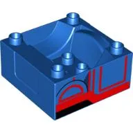Duplo Train Cab / Tender Base With Red Door (Thomas & Friends Gordon) Print