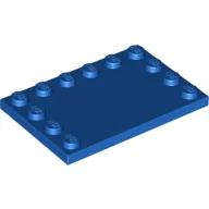 Plate Special 4 x 6 with Studs on 3 Edges