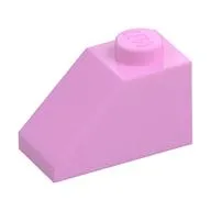 Slope 45° 2 x 1 with Bottom Pin