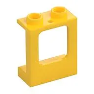 Window 1 x 2 x 2 Plane, Hollow Studs, Single Hole Top and Bottom for Glass