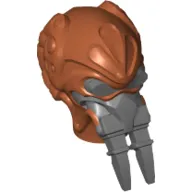 Minifig Head Special, Kel Dor with Dark Bluish Gray Mask Print (Plo Koon)