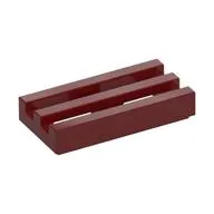 Tile Special 1 x 2 Grille with Bottom Groove