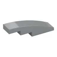 Slope Curved 4 x 1 No Studs [Stud Holder with Asymmetric Ridges]