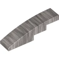 Slope Curved 4 x 1 No Studs [Stud Holder with Asymmetric Ridges]