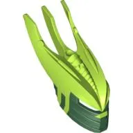 Large Figure Mask Gresh with Marbled Lime Pattern