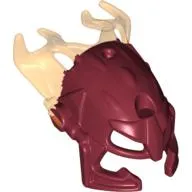 Large Figure Mask Malum with Marbled Trans-Orange Pattern