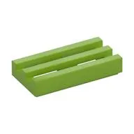 Tile Special 1 x 2 Grille with Bottom Groove