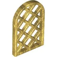 Window 1 x 2 x 2 2/3 Pane Lattice Diamond with Rounded Top