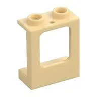 Window 1 x 2 x 2 Plane, Hollow Studs, Single Hole Top and Bottom for Glass