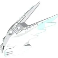 Large Figure Mask Spiked Ice with Marbled Trans-Light Blue Pattern (Gelu)