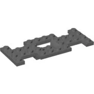 Vehicle Base 4 x 10 x 2/3 with 2 x 2 Recessed Center with Center Hole, 1 x 2 Cutouts (Early Version)