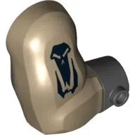 Arm, Bigfig, Right with Black Wristband and Skull Print