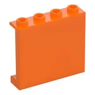 Panel 1 x 4 x 3 [Side Supports / Hollow Studs]