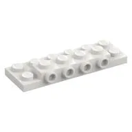 Plate Special 2 x 6 x 2/3 with 4 Studs on Side, 1 Support Wall on Bottom