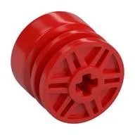 Wheel 18mm x 14mm with Axle Hole, Fake Bolts and Shallow Spokes