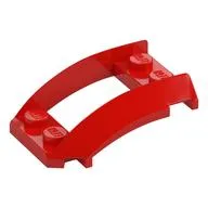 Wheel Arch, Curved Wedge 4 x 3 with 2 x 2 Opening and 4 Studs