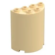 Cylinder Half 2 x 4 x 4