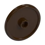Shield Round with Stud and Raised Rim [Plain]