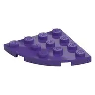 Plate Round Corner 4 x 4