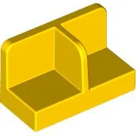 Panel 1 x 2 x 1 with Rounded Corners and Central Divider