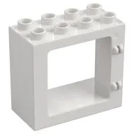 Duplo Door / Window Frame Flat Front Surface, Completely Open Back