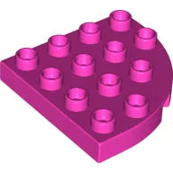 Duplo Plate Round Corner 4 x 4