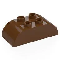 Duplo Brick 2 x 4 Curved Top