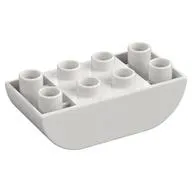Duplo Brick 2 x 4 Curved Bottom