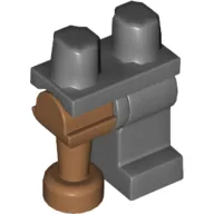 Left Leg, Medium Nougat Pirate Peg Leg, and Dark Bluish Gray Hips