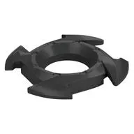 Ring 4 x 4 with 2 x 2 Opening and 4 Arrow Ends (Ninjago Spinner Crown)