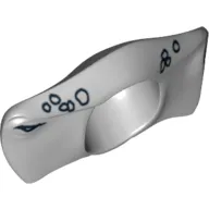 Hammerhead Shark Head with Eyes and Marine Growth Print