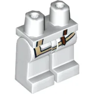 Hips and White Legs with Shirt Edge and Brown Strap Print