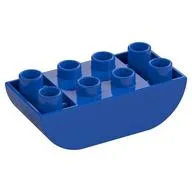Duplo Brick 2 x 4 Curved Bottom