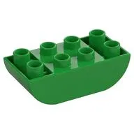 Duplo Brick 2 x 4 Curved Bottom