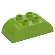 Duplo Brick 2 x 4 Curved Top