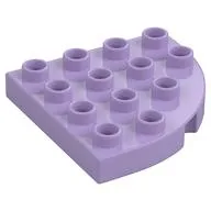 Duplo Plate Round Corner 4 x 4