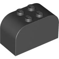 Brick Curved 2 x 4 x 2 Double [Plain]