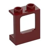 Window 1 x 2 x 2 Plane, Hollow Studs, Single Hole Top and Bottom for Glass
