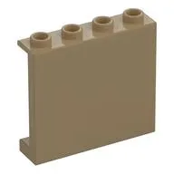 Panel 1 x 4 x 3 [Side Supports / Hollow Studs]