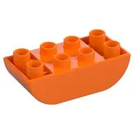 Duplo Brick 2 x 4 Curved Bottom