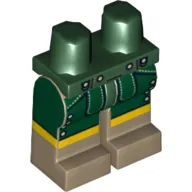 Hips and Dark Tan Legs with Lederhosen Print