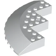 Brick Round Corner 10 x 10 with Slope 33° Edge, Axle Hole, Facet Cutout