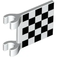 Flag 2 x 2 Square with Chequered Print [Thick Clips]