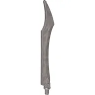 Large Figure Weapon Blade, Curved Tip with Axle