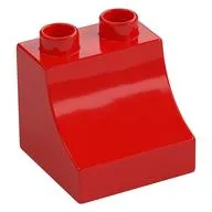 Duplo Brick 2 x 2 x 1 1/2 with Curve