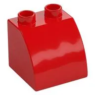 Duplo Brick 2 x 2 x 1 1/2 with Curved Top