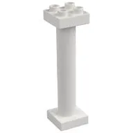 Duplo Support Column 2 x 2 x 6 Round with Open Latticed Back